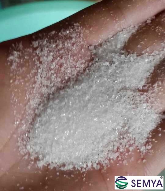 采用DTB結(jié)晶器生產(chǎn)的磷酸一銨現(xiàn)場(chǎng)結(jié)晶顆粒